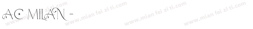 AC MILAN字体转换